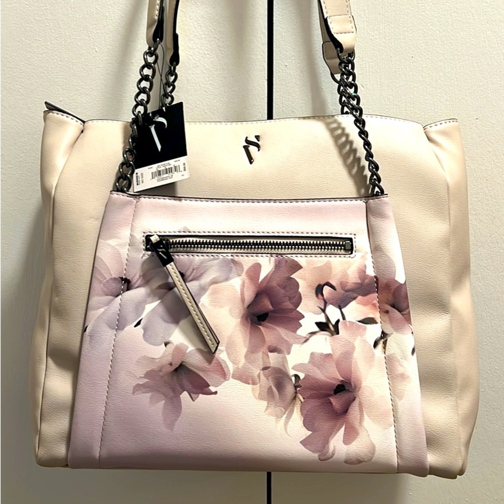 Simply Vera Wang NWT Rockbridge Tote -Floral Taupe